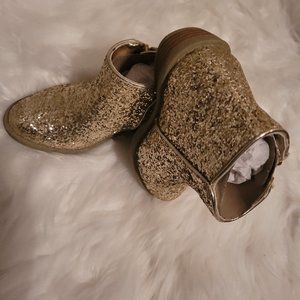 Gold glitter Boots